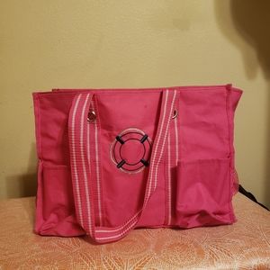 Zip top organizing tote